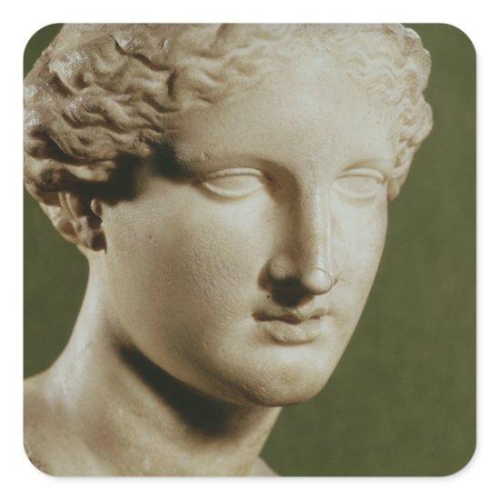 Head of Artemis Square Sticker