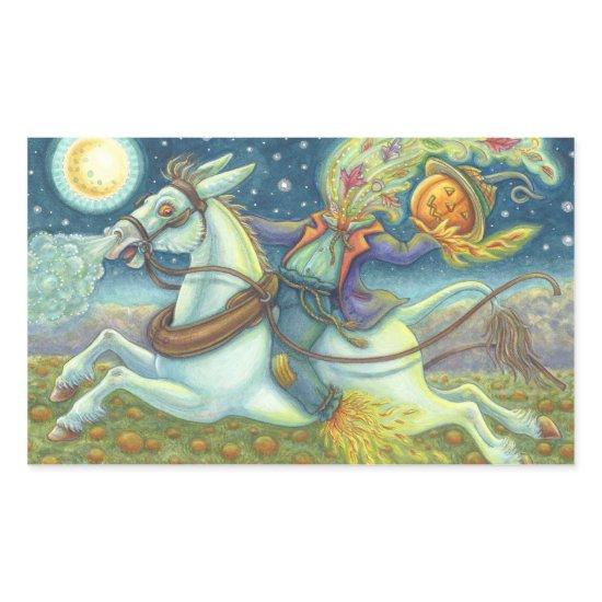 HEADLESS HORSEMAN SCARECROW & MULE STICKERS Rec.