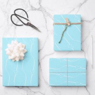 Heart Links, Medium Turquoise Wedding Engagement  Sheets