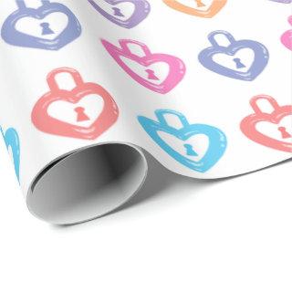 Heart Lock Pastel Pattern
