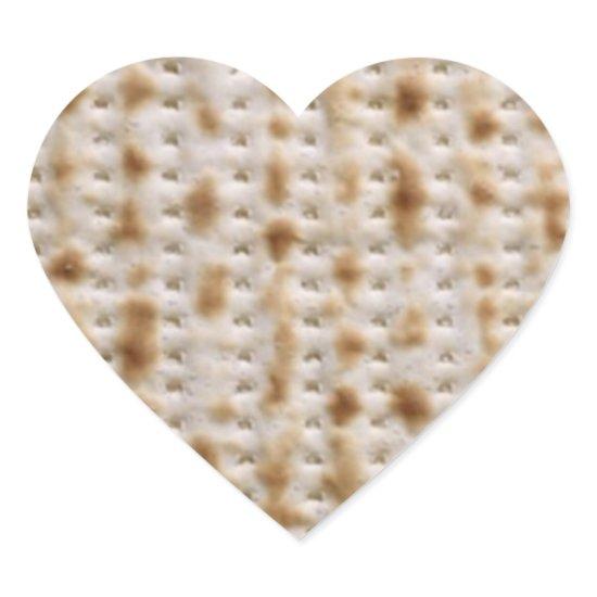 Heart Passover Matzoh Stickers
