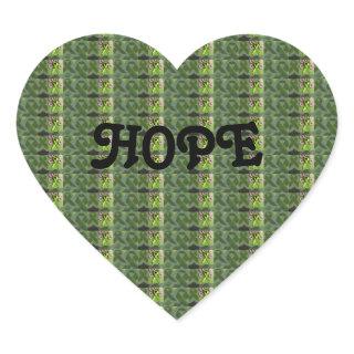 Heart-Shaped Hope Sticker for Chronic Illnesses <3