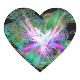 Heart stickers positive energy