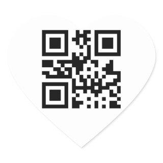 Heart ♥ Symbol -- QR Code Heart Sticker