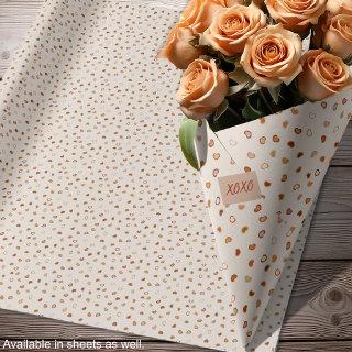 Hearts - Earthtone rustic on white cement