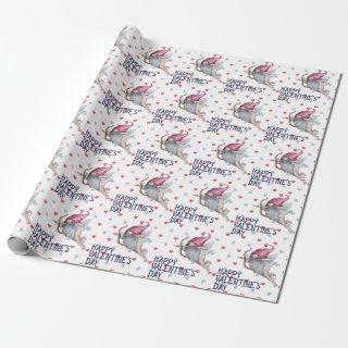 Hearts Funny Valentine Cupid Gnome Pattern