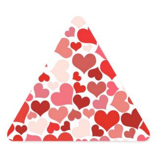 Hearts Triangle Sticker