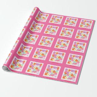 Hearts with Sayings Valentine's Day Wrapping Gift