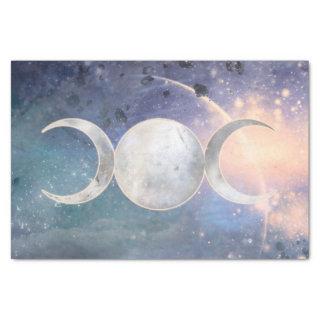 Heavenly Universe Triple Moon Goddess Moonstone Tissue Paper