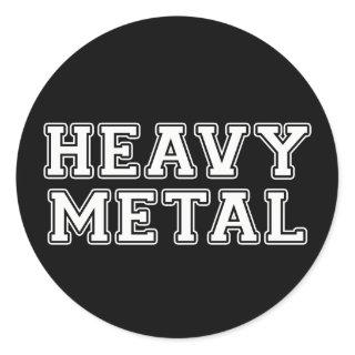Heavy Metal Classic Round Sticker