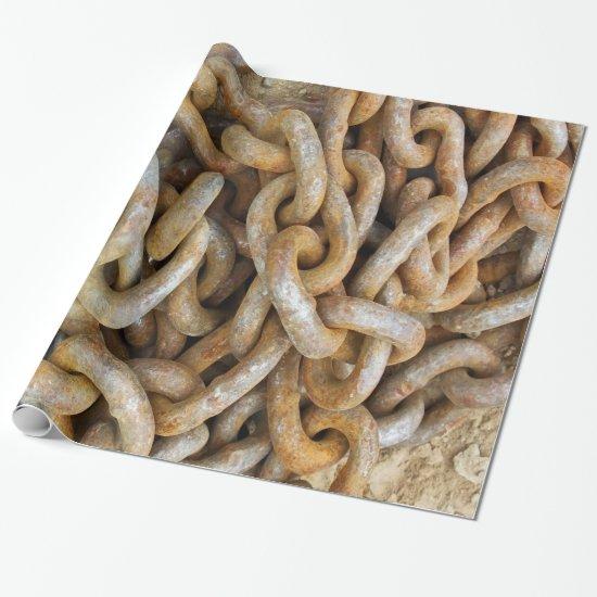 Heavy Rusted Metal Chain