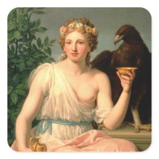 Hebe, 1784 square sticker