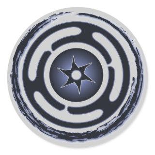 Hecate's Wheel (Blue) Stickers