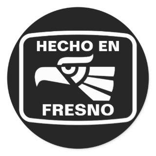 Hecho en Fresno personalizado custom personalized Classic Round Sticker