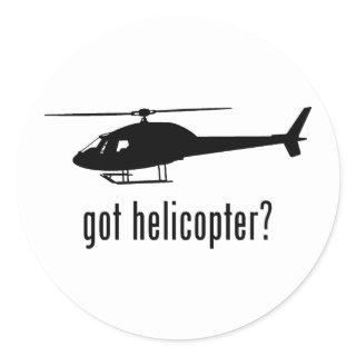 Helicopter Classic Round Sticker