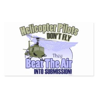 Helicopter Pilots Don't Fly [UH-1] Rectangular Sticker