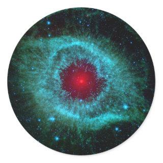 Helix Nebula Infrared Spitzer Classic Round Sticker