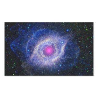 Helix Nebula NASA Purple Rectangular Sticker