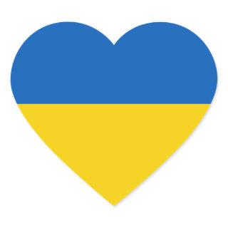 Help Ukraine Flag Heart Sticker