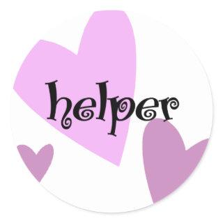 Helper Classic Round Sticker