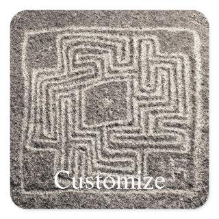 Hemet Maze Stone Thunder_Cover  Square Sticker