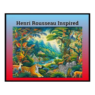 Henri Rousseau Inspired Poster