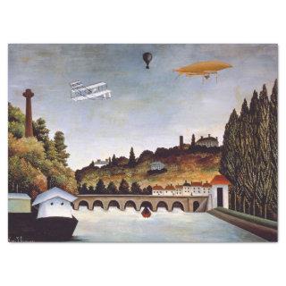 Henri Rousseau - Sevres bridge & hills of Clamart Tissue Paper