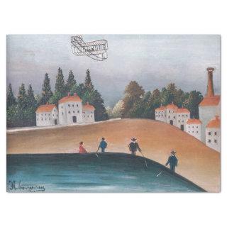 Henri Rousseau - The Fishermen and the Biplane Tissue Paper