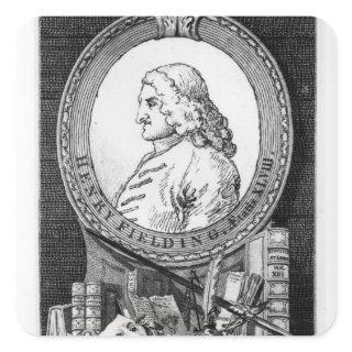 Henry Fielding  at the Age of Forty Eight Square Sticker