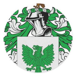 Henry (Irish) Coat of Arms Classic Round Sticker