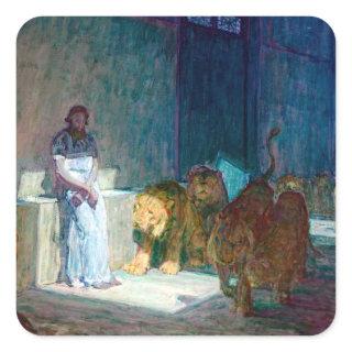 Henry Ossawa Tanner Daniel in the Lions' Den Square Sticker
