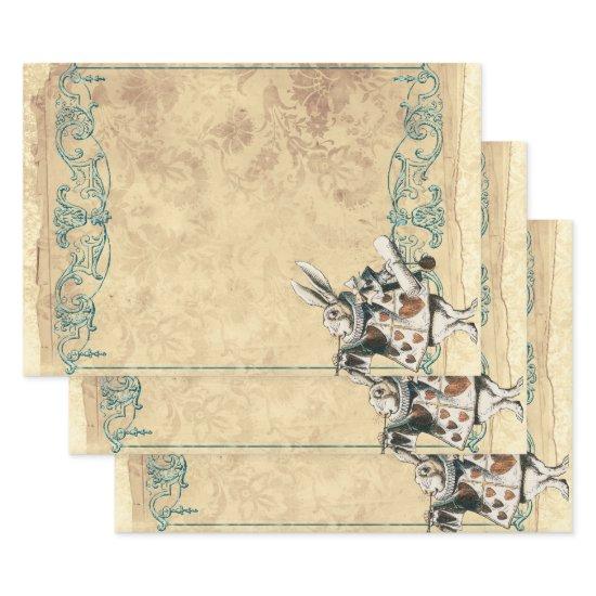Herald White Rabbit Alice in Wonderland  Sheets