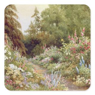 Herbaceous Border Square Sticker