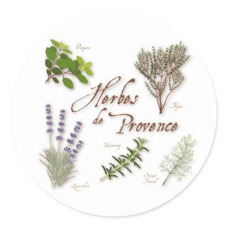 Herbes de Provence Round Sticker