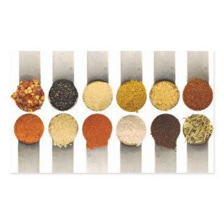 Herbs Spices & Powdered Ingredients Rectangular Sticker