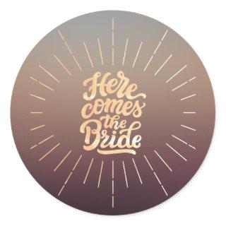 "Here Comes The Bride" Sticker
