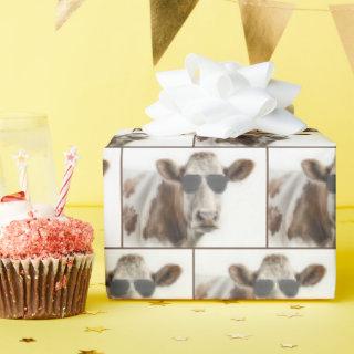 Hereford Cow With Sunglasses