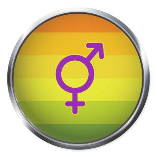 Hermaphrodite Classic Round Sticker