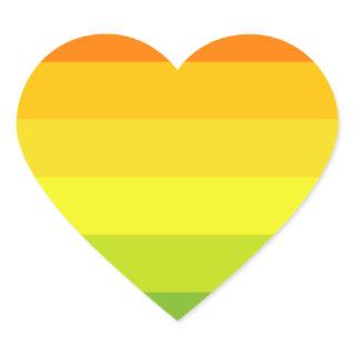 Hermaphrodite Pride Flag Heart Sticker