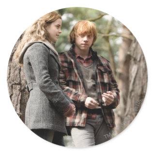 Hermione, Ron, and Harry 2 Classic Round Sticker