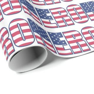 Hero American Flag Stars Stripes Red White Blue
