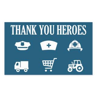 Heroes | Frontliners | Thank You Rectangular Sticker