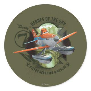 Heroes Of The Sky - Dusty Classic Round Sticker