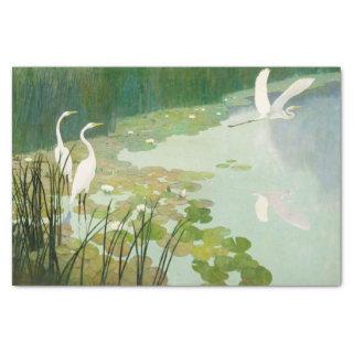 Herons in Summer by Newell Convers Wyeth Tissue Paper