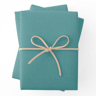 Herringbone tweed effect simple fun teal  sheets