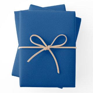 Herringbone tweed simple classic bright blue  sheets