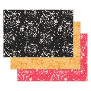 Hey there Tiger pattern trio  sheets