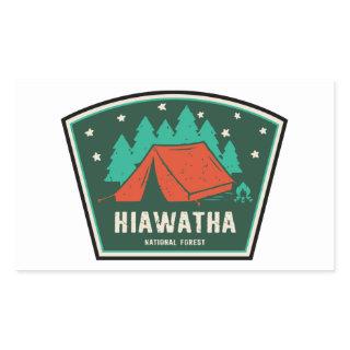 Hiawatha National Forest Camping Rectangular Sticker