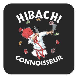 Hibachi Connoisseur Hibachi Grill Gift Hibachi Square Sticker
