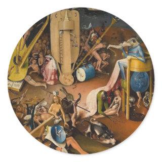 Hieronymus Bosch-The Garden of Hell Classic Round Sticker